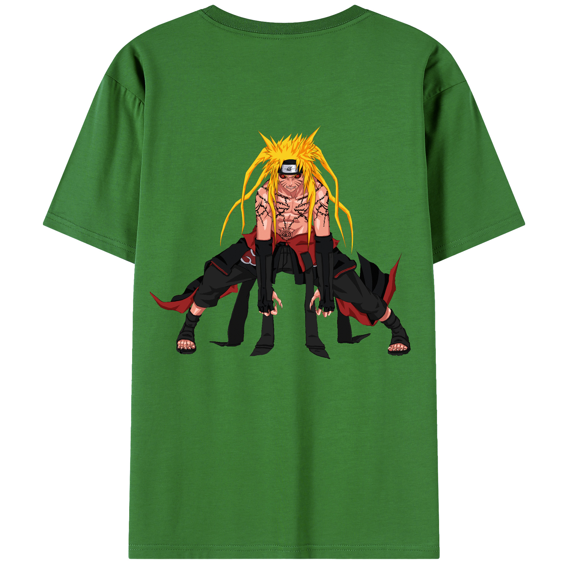 （画像用） NARUTO -ナルト- うずまき ナルト Uzumaki Naruto レディース半袖Tシャツ(バックプリント)